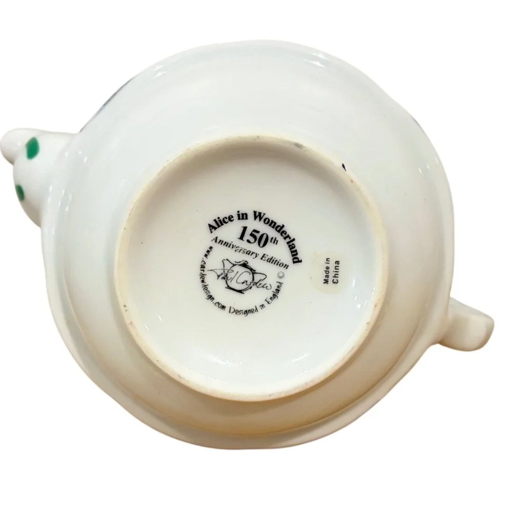 Paul Cardew Alice in Wonderland 150th Anniversary Tea For One Pot and Cup Set